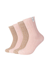 Unisex Socken warm & cozy recyceld Rib 4er Pack