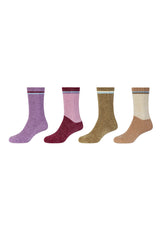 Damen Socken warm & cozy 4er Pack