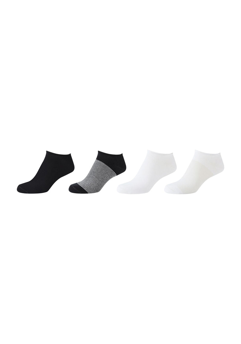 Sneakersocken originals striped rolled 4er Pack