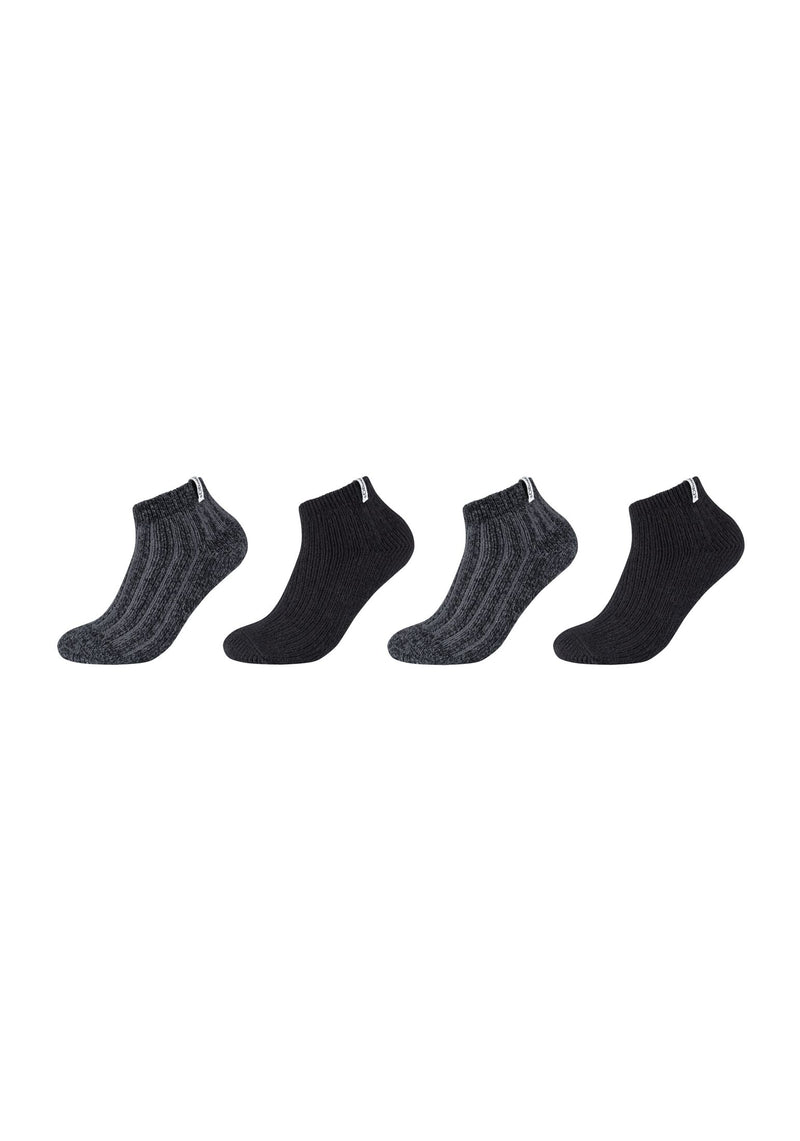Unisex Sneakersocken warm & cozy 4er Pack