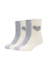 Damen Socken warm & cozy 4er Pack