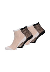 Damen Socken comfort transparent 4er Pack