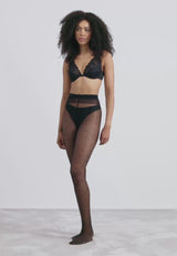 Damen Feinstrumpfhose fine seductive crotchless dots 20 DEN 1er Pack