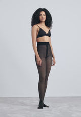 Damen Strumpfhose comfort 2in1 80 DEN im 20 DEN Look mit Dots 1er Pack