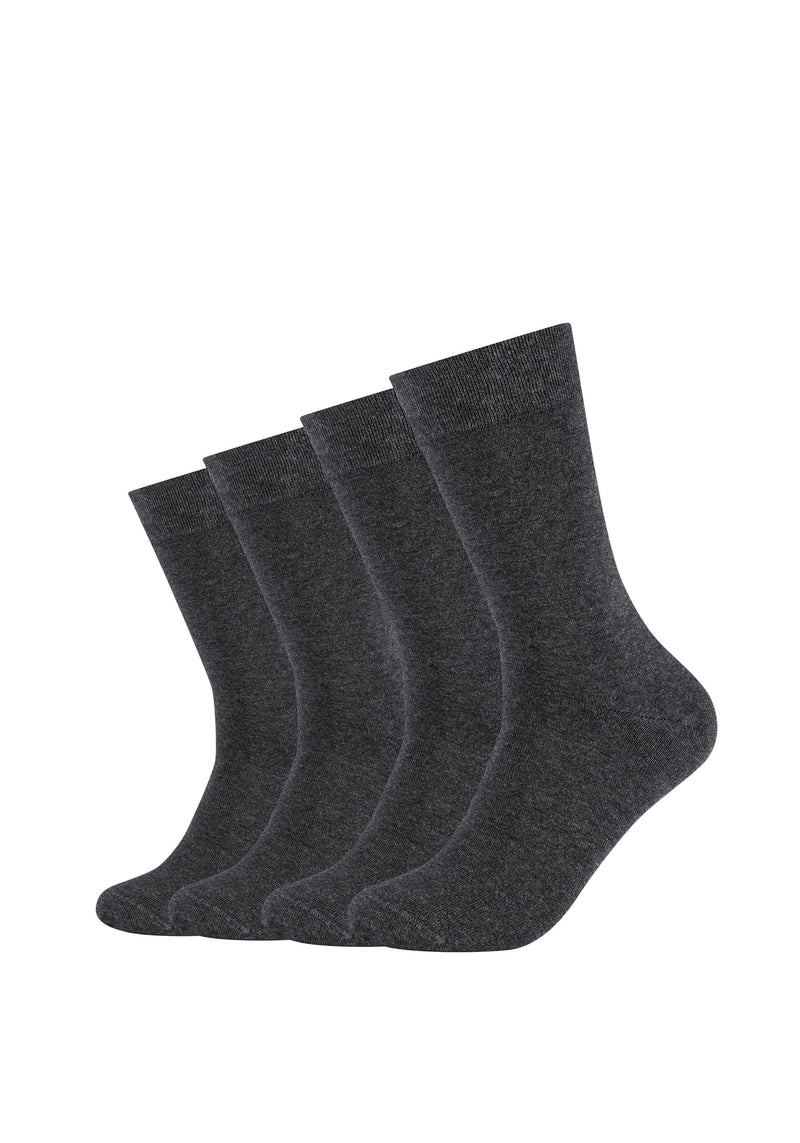 Socken ca-soft mit Bio-Baumwolle 4er Pack - Socken - camano - ONSKINERY - bündchen:gerippt, funktion: Ohne Gummidruck, Lieferzeit: 3-5 Werktage, material:Baumwollmischung, Men, muster:Uni, nachhaltig, nachhaltigkeit:organic cotton, optik:glatt, pack:4er Pack, Socken, sohle:Normal, trageanlass:Casual/Everyday, Unisex, Woman, Women