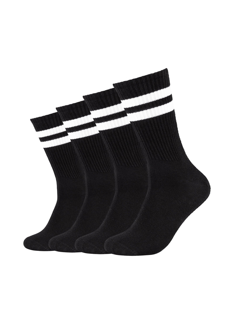 Tennissocken Fashion 4er Pack - Tennissocken - camano - ONSKINERY - bündchen:gerippt, Lieferzeit: 3-5 Werktage, material:Baumwollmischung, Men, muster:Uni, optik:gerippt, pack:4er Pack, Socken, trageanlass:Casual/Everyday, trageanlass:Lässig, Unisex, Woman, Women