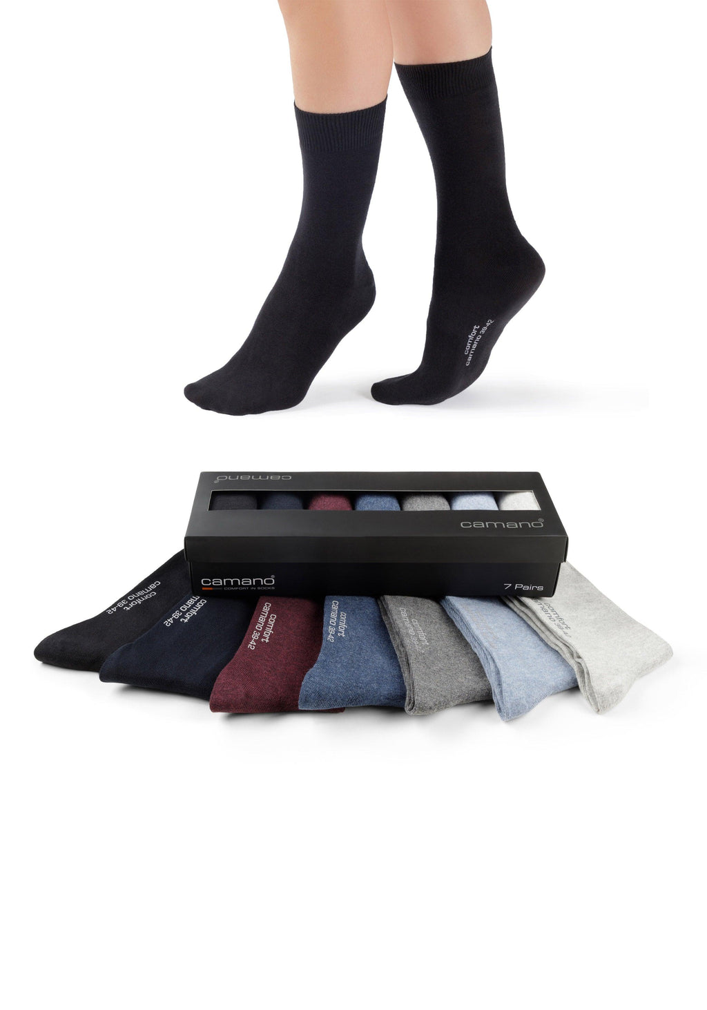 Socken comfort 7er Pack in der Geschenk-Box – ONSKINERY | Lange Socken