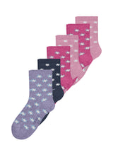 Kinder Socken ca-soft Flowers mit Bio-Baumwolle 6er Pack