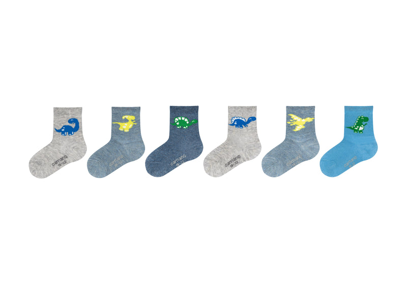 Baby Socken ca-soft mit Bio-Baumwolle gemustert 6er Pack