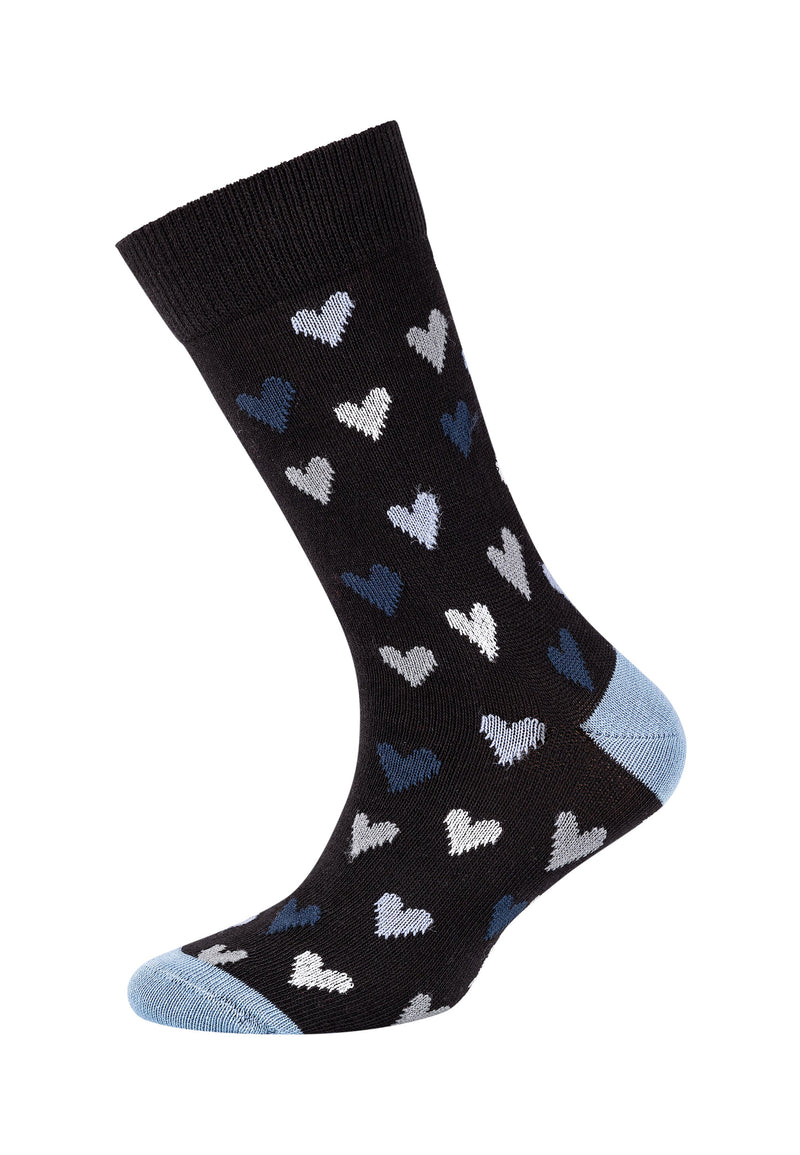 Kinder Socken ca-soft Bio-Baumwolle Herz 6er Pack