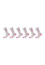 Kinder Socken ca-soft Bio-Baumwolle Heart 6er Pack