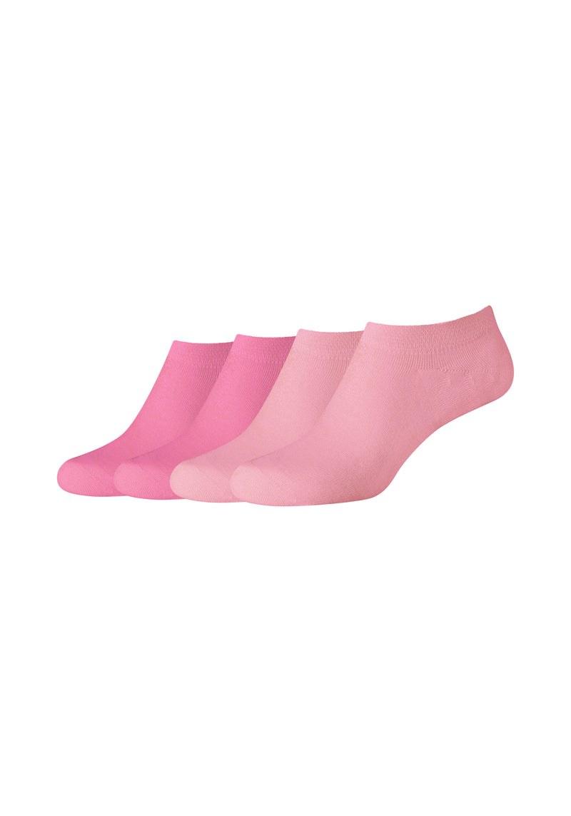 Sneakersocken Cotton fine invisible 4er Pack