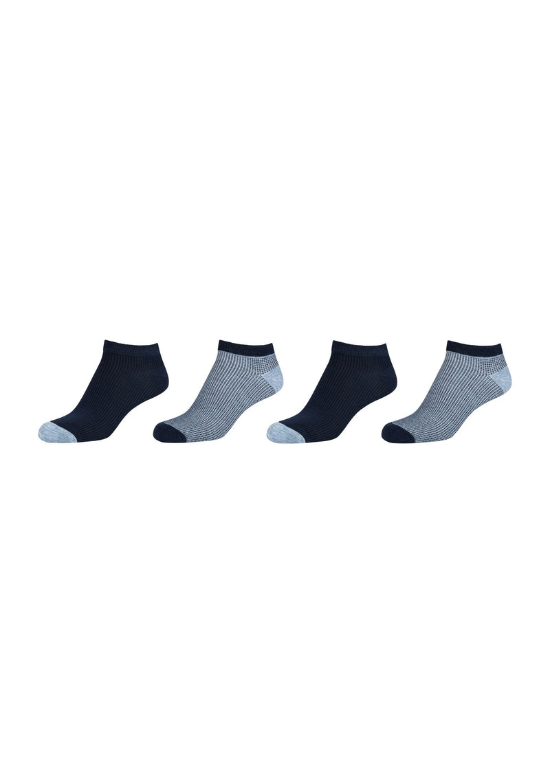 Sneakersocken silky touch mini stripes 4er Pack