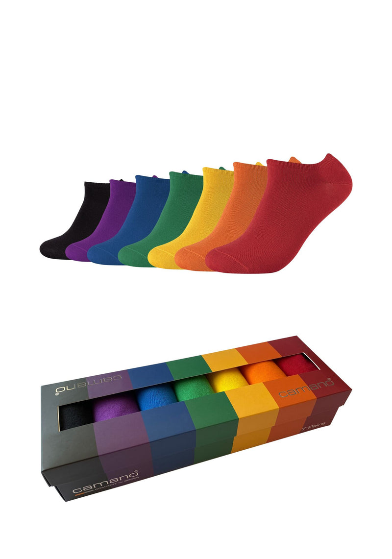 Sneakersocken comfort in Geschenkbox 7er Pack