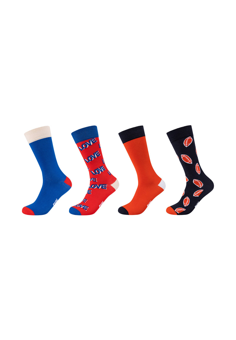 Socken Motifs Graphics 4er Pack