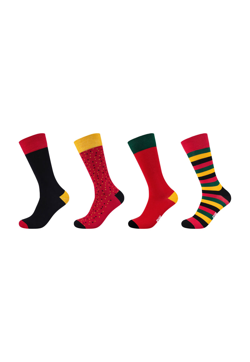 Socken Motifs Graphics 4er Pack