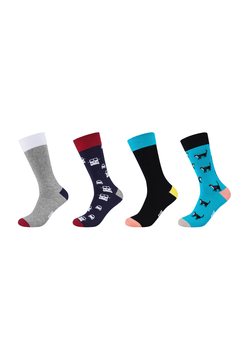 Socken Motifs Graphics 4er Pack