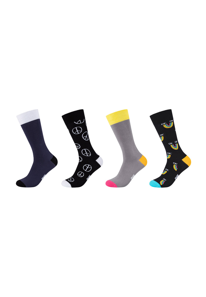 Socken Motifs Graphics 4er Pack