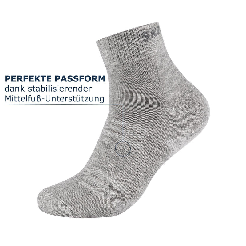 Kurzsocken Mesh Ventilation 8er Pack - Kurzsocken - Skechers - ONSKINERY - bündchen:gerippt, feature:Mesh Ventilation, Kurzsocken, Lieferzeit: 3-5 Werktage, material:Baumwollmischung, Men, muster:Mehrfarbig, muster:Uni, optik:glatt, pack:8er Pack, Sport Socken, trageanlass:Casual/Everyday, trageanlass:Sportlich, Unisex, Woman, Women