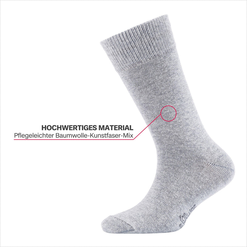 Kindersocken Essentials - Kinder Socken - s.Oliver - ONSKINERY - bestseller, bündchen:gerippt, Kids, Kinder, Lieferzeit: 3-5 Werktage, material:Baumwollmischung, muster:Uni, optik:glatt, pack:8er Pack, Socken, sohle:Normal, trageanlass:Casual/Everyday