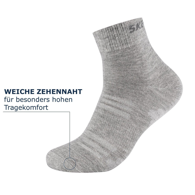 Kurzsocken Mesh Ventilation 8er Pack - Kurzsocken - Skechers - ONSKINERY - bündchen:gerippt, feature:Mesh Ventilation, Kurzsocken, Lieferzeit: 3-5 Werktage, material:Baumwollmischung, Men, muster:Mehrfarbig, muster:Uni, optik:glatt, pack:8er Pack, Sport Socken, trageanlass:Casual/Everyday, trageanlass:Sportlich, Unisex, Woman, Women