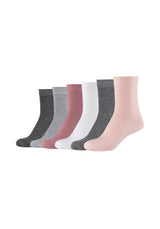 Socken mit Bio-Baumwolle 6er Pack - Socken - Mustang - ONSKINERY - Lieferzeit: 3-5 Werktage, material:Baumwollmischung, muster:Mehrfarbig, muster:Uni, nachhaltig, nachhaltigkeit:organic cotton, pack:6er Pack, Socken, trageanlass:Casual/Everyday, Woman, Women