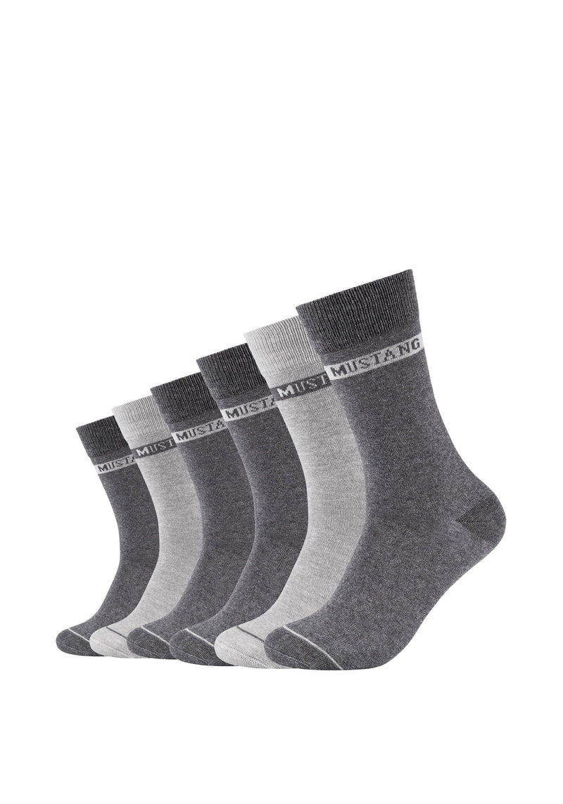 Socken mit Bio-Baumwolle 6er Pack - Socken - Mustang - ONSKINERY - bündchen:gerippt, Lieferzeit: 3-5 Werktage, material:Baumwollmischung, Men, muster:Mehrfarbig, nachhaltig, nachhaltigkeit:organic cotton, optik:glatt, pack:6er Pack, Socken, sohle:Normal, trageanlass:Lässig