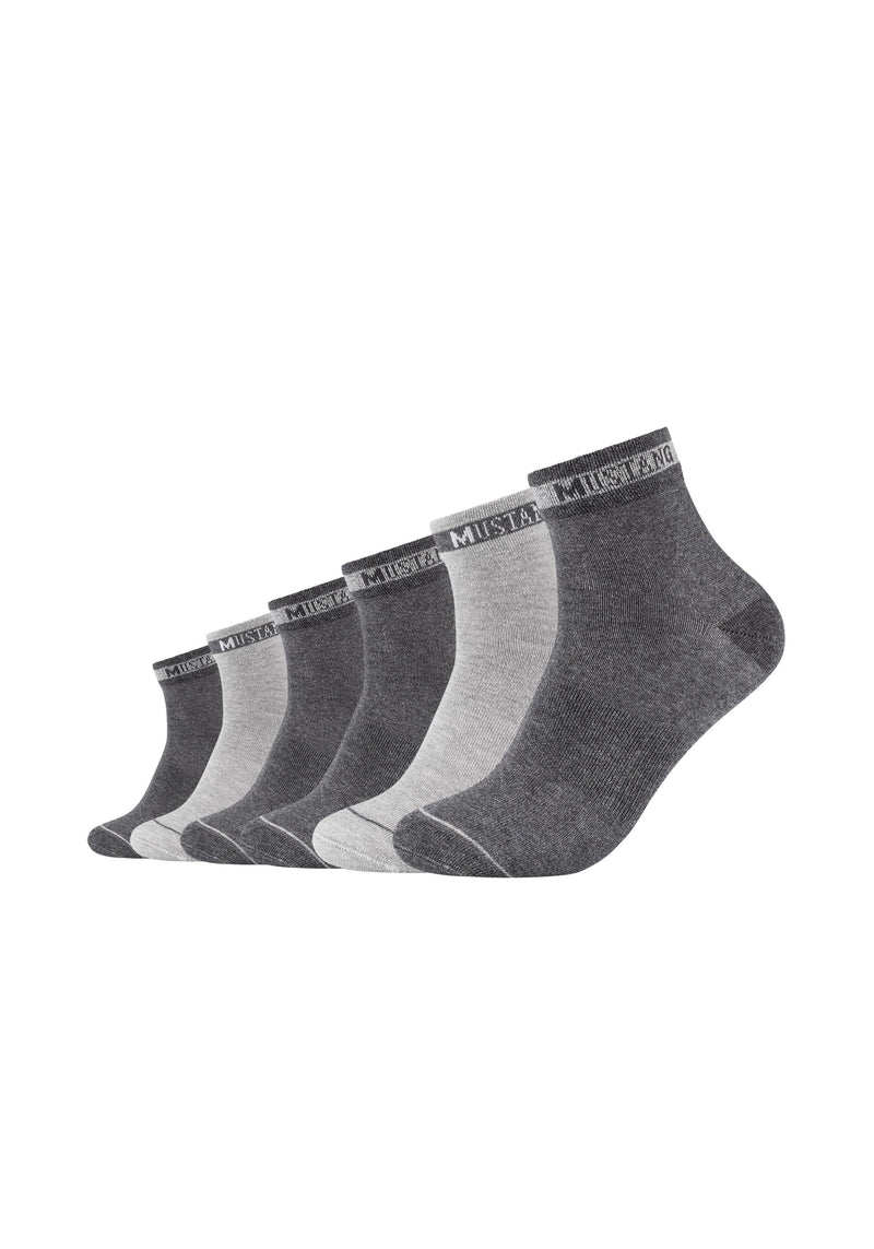 Kurzsocken mit Bio-Baumwolle 6er Pack - Kurzsocken - Mustang - ONSKINERY - bündchen:gerippt, Kurzsocken, Lieferzeit: 3-5 Werktage, Man, material:Baumwollmischung, Men, muster:Uni, nachhaltig, nachhaltigkeit:organic cotton, optik:glatt, pack:6er Pack, sohle:Normal, trageanlass:Casual/Everyday, trageanlass:Lässig