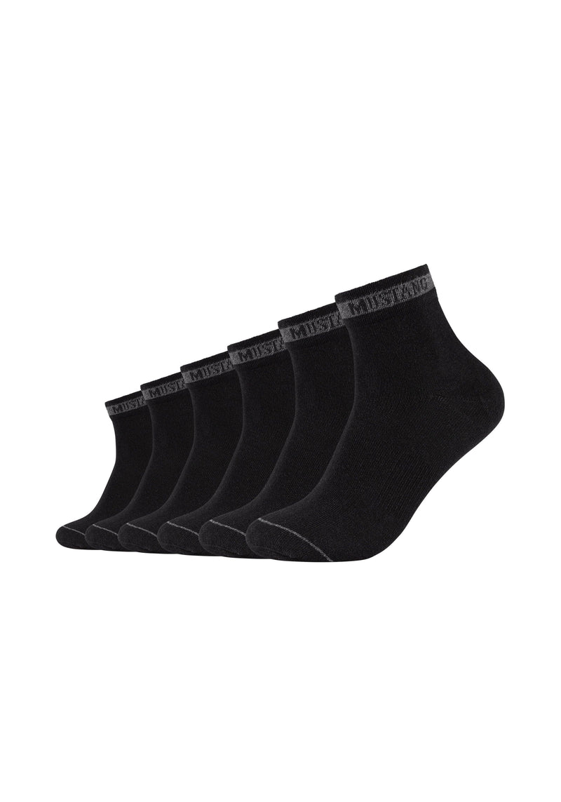 Kurzsocken mit Bio-Baumwolle 6er Pack - Kurzsocken - Mustang - ONSKINERY - bündchen:gerippt, Kurzsocken, Lieferzeit: 3-5 Werktage, Man, material:Baumwollmischung, Men, muster:Uni, nachhaltig, nachhaltigkeit:organic cotton, optik:glatt, pack:6er Pack, sohle:Normal, trageanlass:Casual/Everyday, trageanlass:Lässig