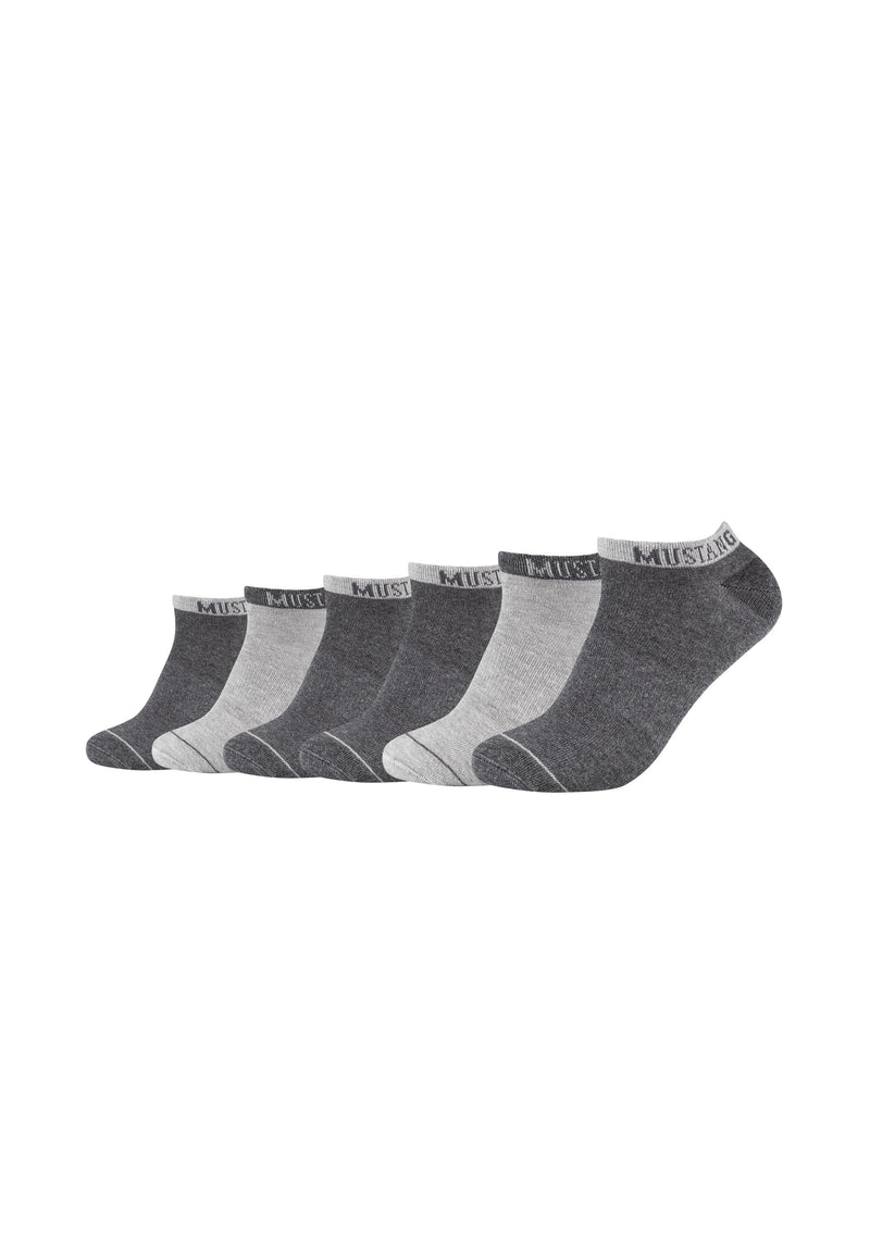 Herren Sneakersocken 6er Pack - Sneakersocken - Mustang - ONSKINERY - bündchen:gerippt, Lieferzeit: 3-5 Werktage, material:Baumwollmischung, Men, muster:Uni, nachhaltigkeit:organic cotton, optik:glatt, pack:6er Pack, Sneakersocken, summer, trageanlass:Casual/Everyday, trageanlass:Lässig