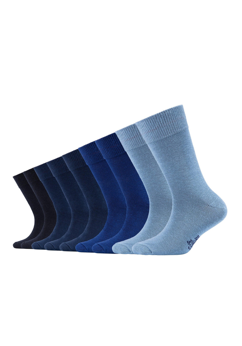 Kindersocken Essentials - Kinder Socken - s.Oliver - ONSKINERY - bestseller, bündchen:gerippt, Kids, Kinder, Lieferzeit: 3-5 Werktage, material:Baumwollmischung, muster:Uni, optik:glatt, pack:8er Pack, Socken, sohle:Normal, trageanlass:Casual/Everyday
