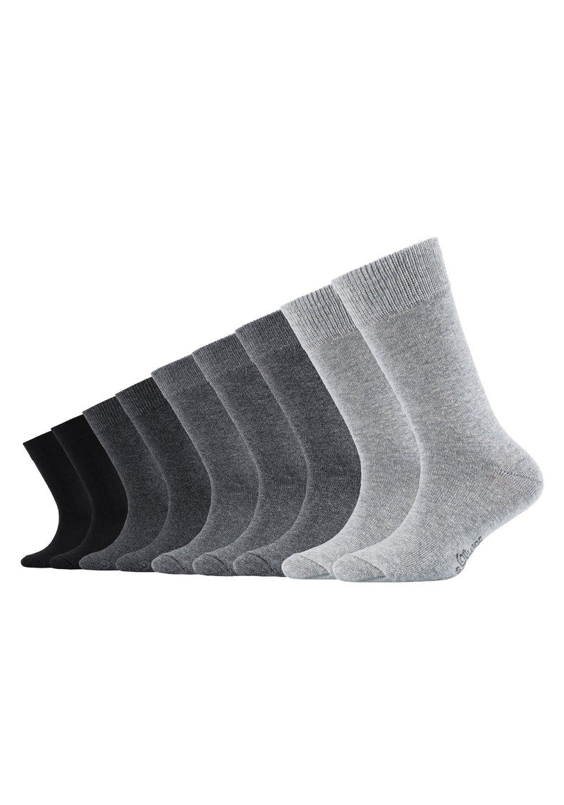 Kindersocken Essentials - Kinder Socken - s.Oliver - ONSKINERY - bestseller, bündchen:gerippt, Kids, Kinder, Lieferzeit: 3-5 Werktage, material:Baumwollmischung, muster:Uni, optik:glatt, pack:8er Pack, Socken, sohle:Normal, trageanlass:Casual/Everyday