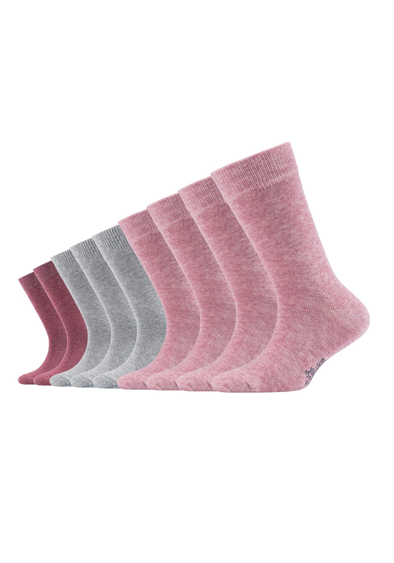 Kindersocken Essentials - Kinder Socken - s.Oliver - ONSKINERY - bestseller, bündchen:gerippt, Kids, Kinder, Lieferzeit: 3-5 Werktage, material:Baumwollmischung, muster:Uni, optik:glatt, pack:8er Pack, Socken, sohle:Normal, trageanlass:Casual/Everyday