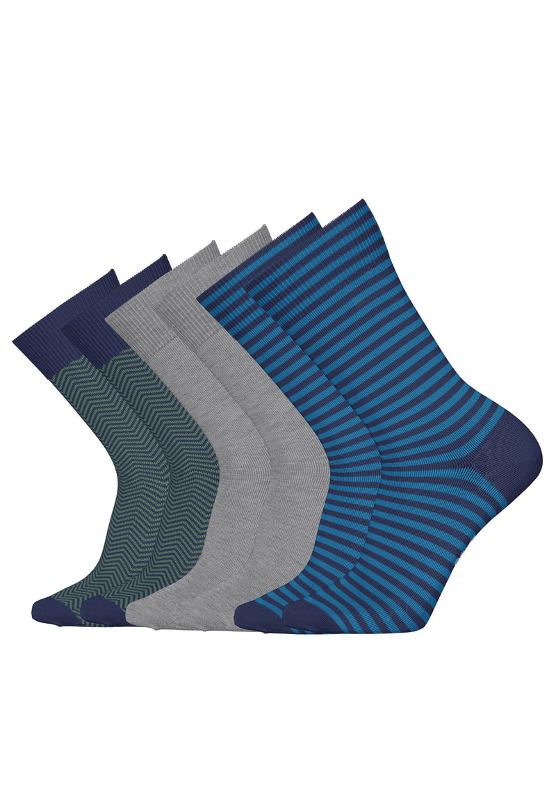 Socken Essentials mit Bio-Baumwolle gemustert 6er Pack