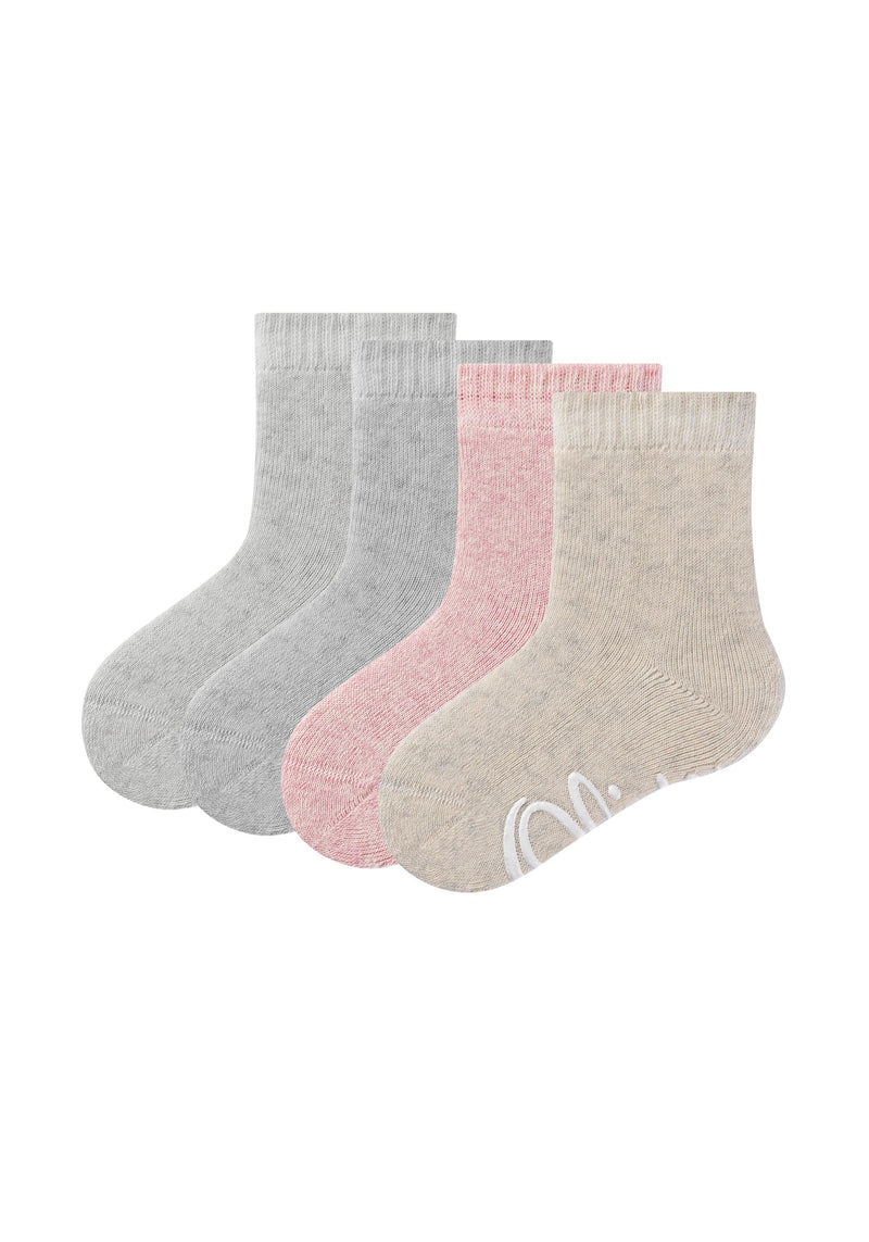 Kinder ABS-Socken Originals Bio-Baumwolle 4er Pack - Kinder Socken - s.Oliver - ONSKINERY - cozy, Kids, Kinder, Lieferzeit: 3-5 Werktage, material:Baumwollmischung, muster:Uni, nachhaltig, nachhaltigkeit:organic cotton, optik:grob, pack:4er Pack, Socken, sohle:Anti-Rutsch, stoppersocken, trageanlass:Casual/Everyday, trageanlass:Homewear, weihnachten