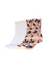 Socken Essentials Flower mit Bio-Baumwolle 4er Pack