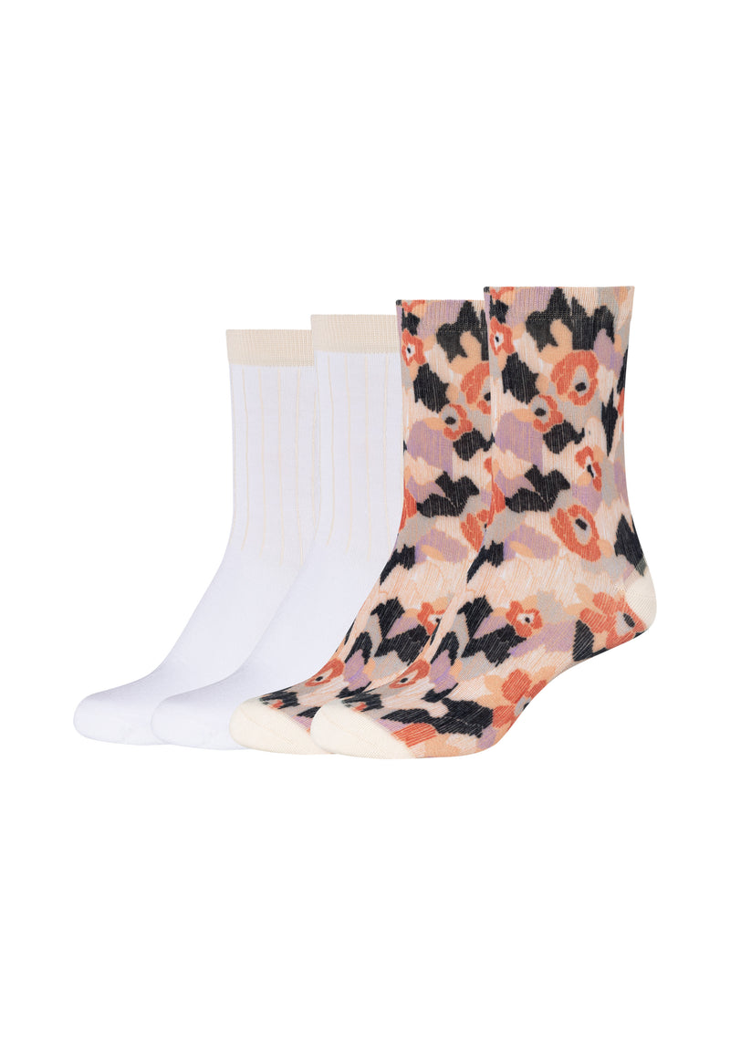Socken Essentials Flower mit Bio-Baumwolle 4er Pack