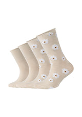 Kinder Socken Silky Touch Flower 4er Pack