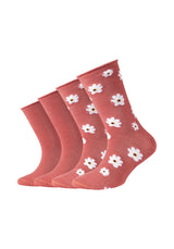 Kinder Socken Silky Touch Flower 4er Pack