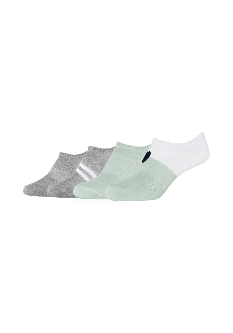 Sneakersocken gerippt 4er Pack