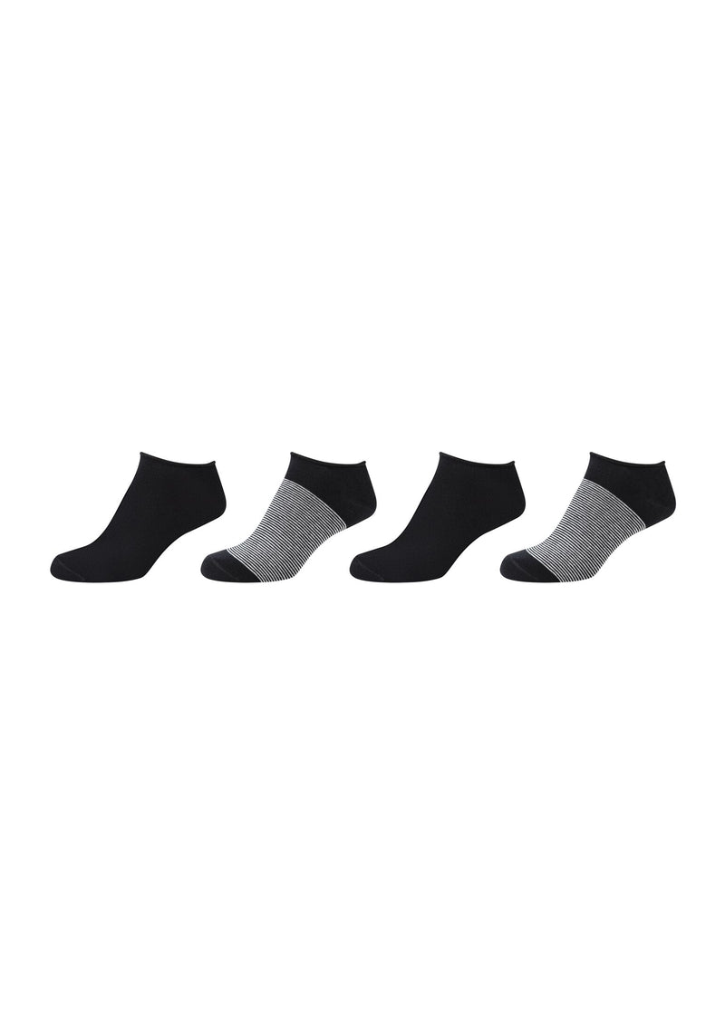 Sneakersocken originals striped rolled 4er Pack