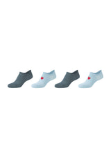 Sneakersocken silky touch rib mini 4er Pack