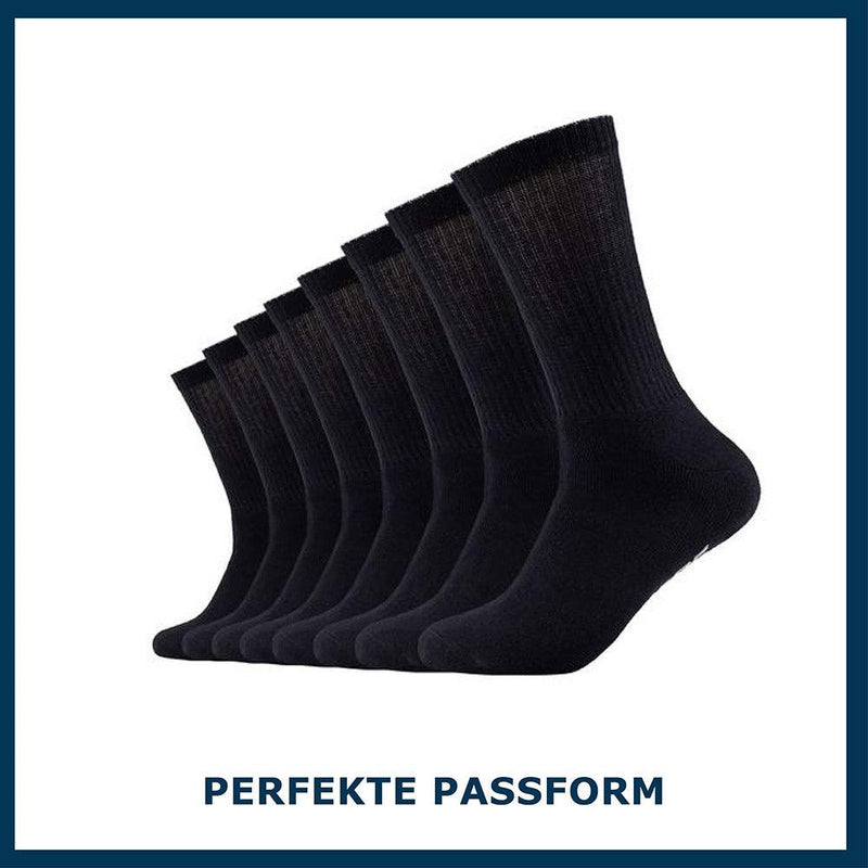Herren Tennis Socken 8er Pack - Tennissocken - Skechers - ONSKINERY - bündchen:gerippt, Lieferzeit: 3-5 Werktage, material:Baumwollmischung, Men, muster:Uni, optik:gerippt, pack:8er Pack, Socken, Sport Socken, trageanlass:Casual/Everyday, trageanlass:Retro, trageanlass:Sportlich