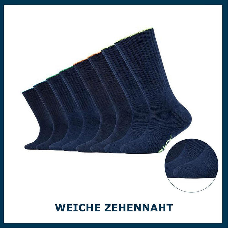 Kinder Tennis Socken 8er Pack - Tennissocken - Skechers - ONSKINERY - Kids, Kinder, Lieferzeit: 3-5 Werktage, material:Baumwollmischung, muster:Uni, optik:glatt, pack:8er Pack, Socken, Sport Socken, trageanlass:Casual/Everyday, trageanlass:Sportlich