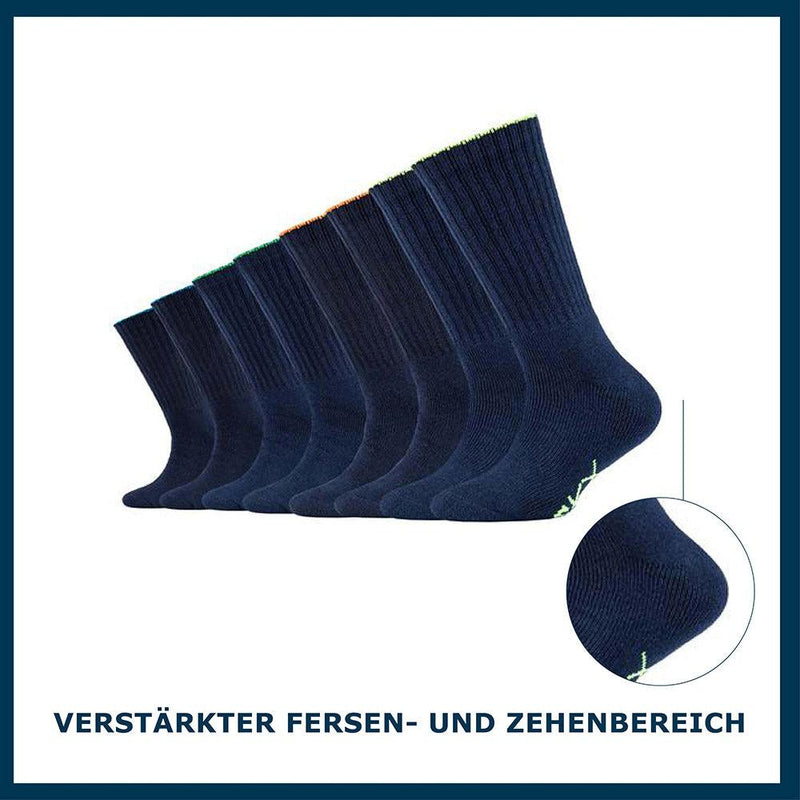 Kinder Tennis Socken 8er Pack - Tennissocken - Skechers - ONSKINERY - Kids, Kinder, Lieferzeit: 3-5 Werktage, material:Baumwollmischung, muster:Uni, optik:glatt, pack:8er Pack, Socken, Sport Socken, trageanlass:Casual/Everyday, trageanlass:Sportlich