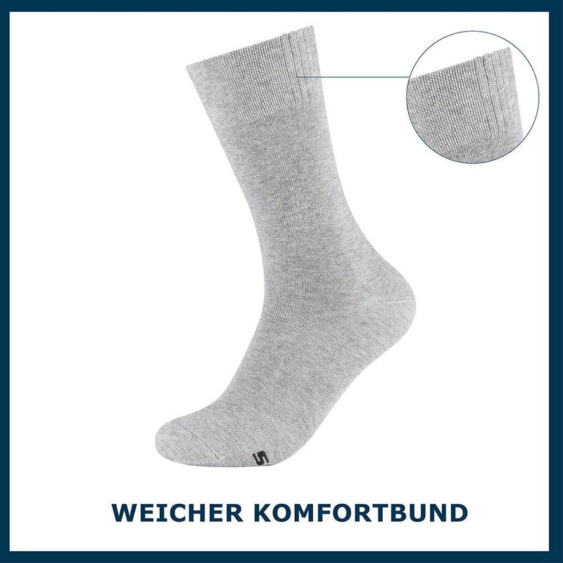 Multipack Herren Socken Casual 18er Pack - Socken - Skechers - ONSKINERY - bündchen:gerippt, einheit:Multipack, Lieferzeit: 3-5 Werktage, material:Baumwollmischung, Men, muster:Uni, optik:glatt, pack:18er Pack, Socken, trageanlass:Casual/Everyday