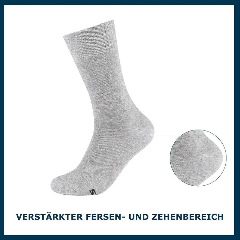 Multipack Herren Socken Casual 18er Pack - Socken - Skechers - ONSKINERY - bündchen:gerippt, einheit:Multipack, Lieferzeit: 3-5 Werktage, material:Baumwollmischung, Men, muster:Uni, optik:glatt, pack:18er Pack, Socken, trageanlass:Casual/Everyday