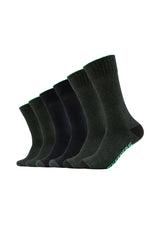 Herren Socken Basic 6er Pack - Socken - Skechers - ONSKINERY - bündchen:gerippt, Lieferzeit: 3-5 Werktage, material:Baumwollmischung, Men, muster:Uni, optik:glatt, pack:6er Pack, Socken, trageanlass:Casual/Everyday