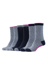 Damen Socken Basic 6er Pack - Socken - Skechers - ONSKINERY - bündchen:gerippt, Lieferzeit: 3-5 Werktage, material:Baumwollmischung, muster:Mehrfarbig, muster:Uni, optik:glatt, pack:6er Pack, Socken, trageanlass:Casual/Everyday, Woman, Women