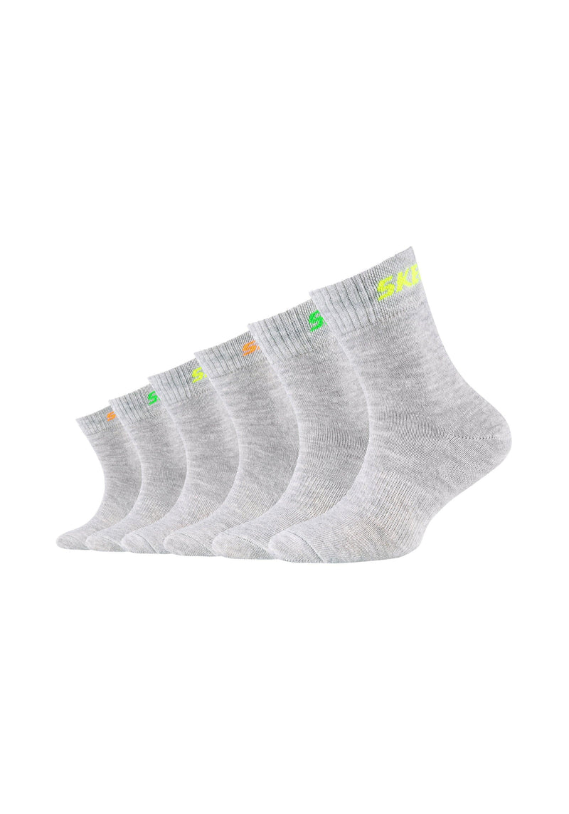 Kinder Socken Mesh Ventilation 6er Pack - Sport Socken - Skechers - ONSKINERY - bündchen:gerippt, feature:Mesh Ventilation, Kids, Kinder, Lieferzeit: 3-5 Werktage, muster:Mehrfarbig, optik:glatt, pack:6er Pack, Socken, Sport Socken, trageanlass:Casual/Everyday, trageanlass:Sportlich
